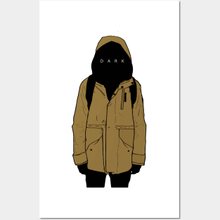 Dark Yellow Raincoat Posters and Art